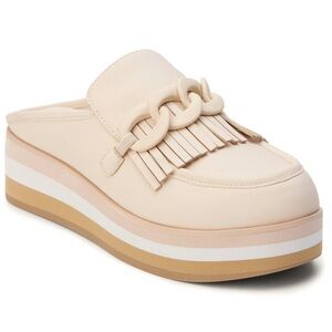 Coconuts by Matisse Maren Platform Mule Loafer in Beige Size 9